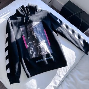 OFF-WHITE DIAGONALS CARAVAGGIO HOODY - S